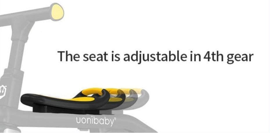 seat adjustable uoibaby 5 in 1 baby tricycle